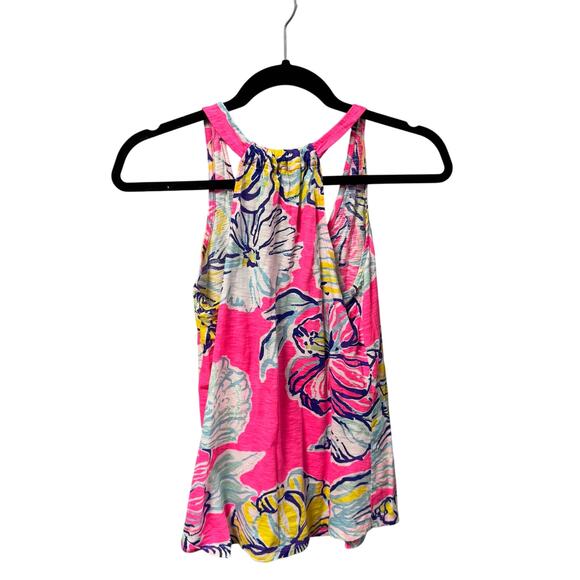 Lilly Pulitzer Sleeveless Minka Seashell Floral Tank Women’s X-Small - Picture 2 of 6